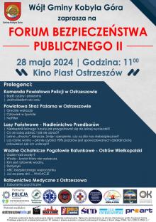 Zaproszenie na II Forum Bezpieczeństwa Publicznego
