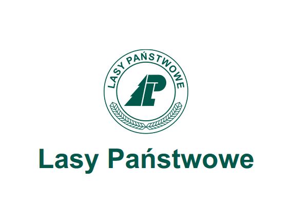 Zdjęcie przedstawia logo Lasów Państwowych